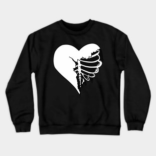 Skeleton Heart Emo Love Gothic Grunge Tattoo skull Halloween Crewneck Sweatshirt